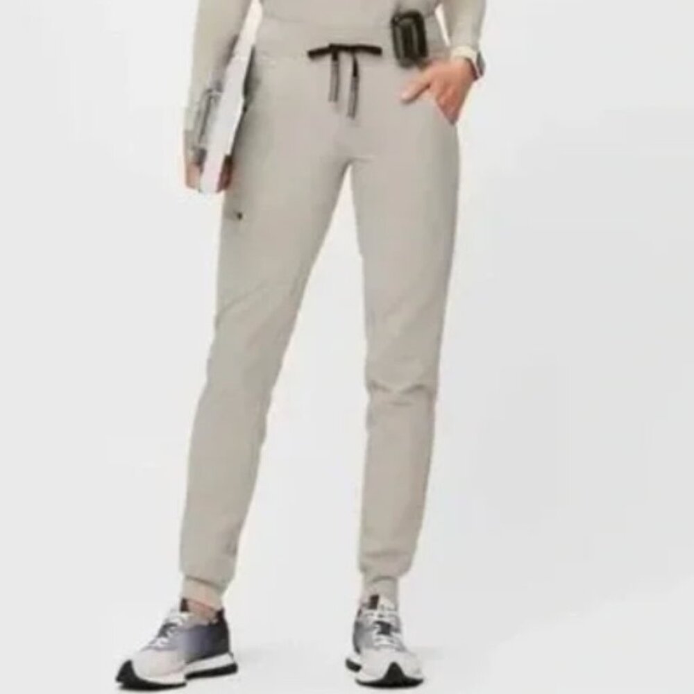 FIGS Zamora jogger pants- Bone, Small Petite